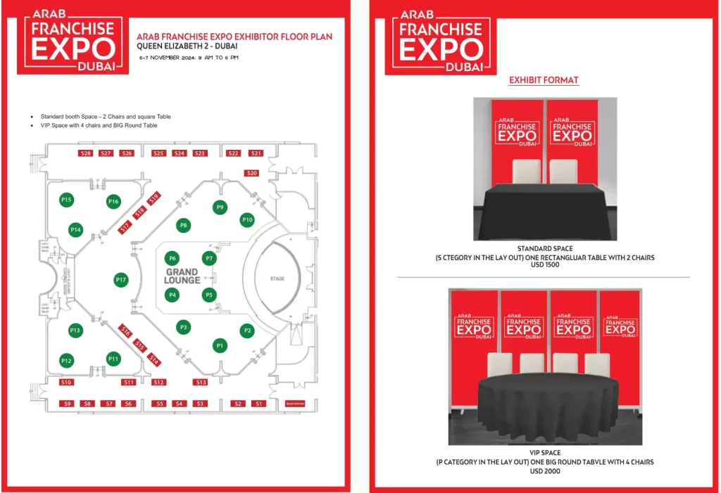 arab franchise expo 2024 exhibition stall layout